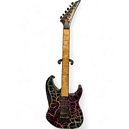 Used Jackson Pro Series Soloist Rainbow Crackle Solid Body Electric Guitar