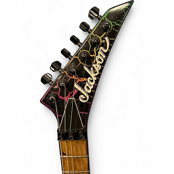 Used Jackson Pro Series Soloist Rainbow Crackle Solid Body Electric Guitar
