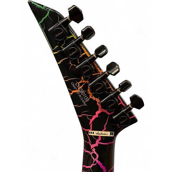 Used Jackson Pro Series Soloist Rainbow Crackle Solid Body Electric Guitar