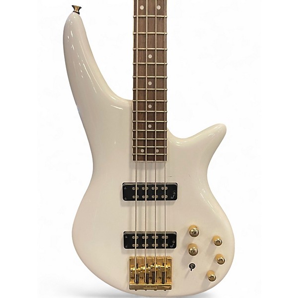 Used Jackson ICJ Alpine White Electric Bass Guitar