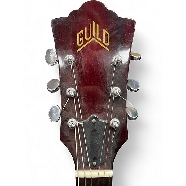 Vintage 1972 Guild 65sb 2 Color Sunburst Hollow Body Electric Guitar