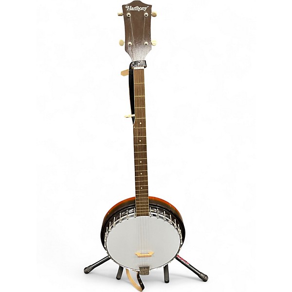 Vintage 1960s Harmony Folk Banjo Natural Banjo
