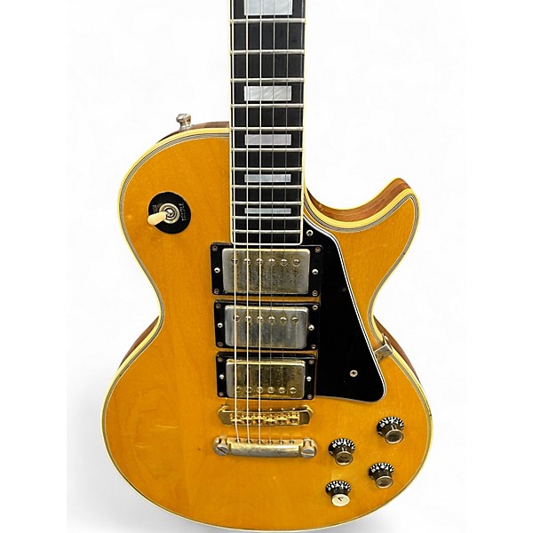 Vintage 1976 Gibson Les Paul Custom Natural Solid Body Electric Guitar