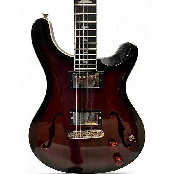 Used PRS SE Hollowbody FIRE RED BURST Hollow Body Electric Guitar