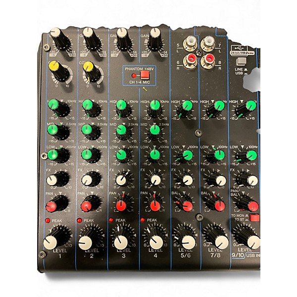 Used Yamaha MG10XU 10 Channel Mixer with Effects Unpowered Mixer