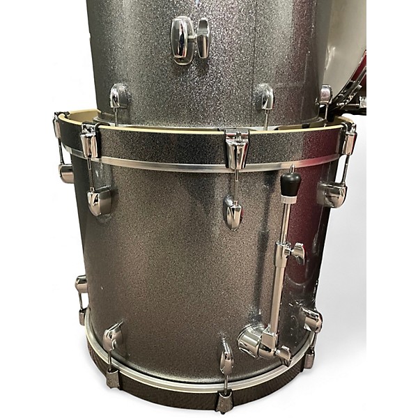 Used Pearl 7 Piece Export Rhinestone Sparkle Drum Kit