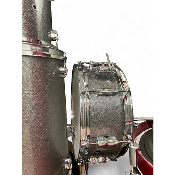 Used Pearl 7 Piece Export Rhinestone Sparkle Drum Kit
