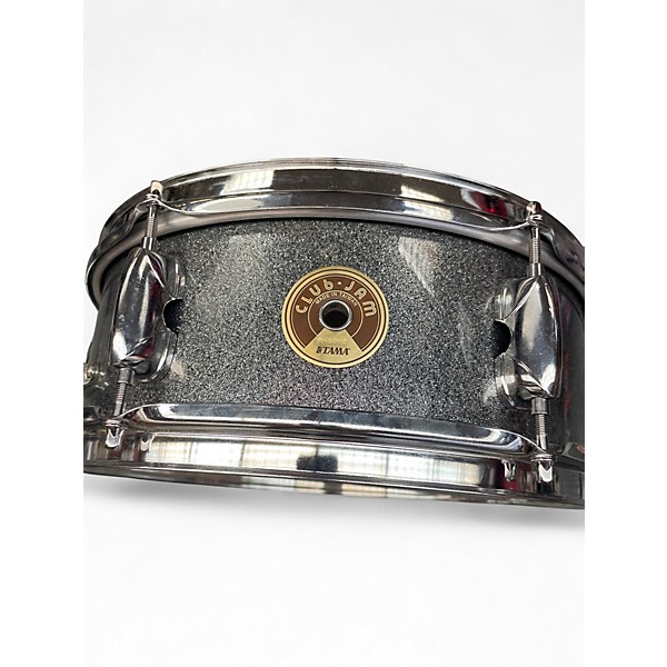 Used TAMA 13X5 Club Jam Snare Silver Sparkle Drum