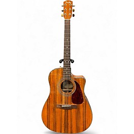 Used Fender CD220CE Natural Acoustic Guitar