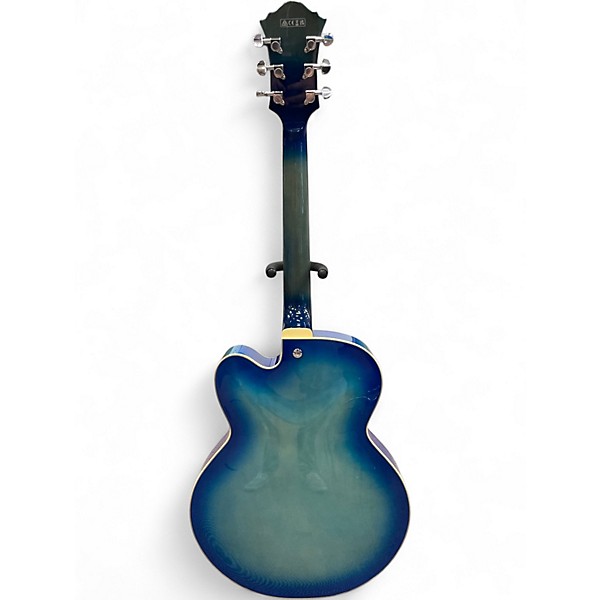 Used Ibanez AF75 Blue Burst Hollow Body Electric Guitar