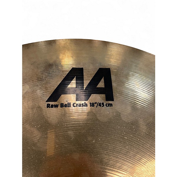 Used SABIAN 18in AA Raw Bell Crash Cymbal