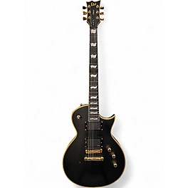 Used 2024 Ltd EC-1000 Satin Black Solid Body Electric Guitar