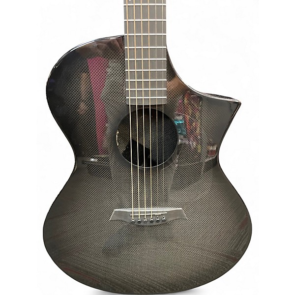 Used Composite Acoustics GX Carbon Fiber Black Acoustic Electric Guitar