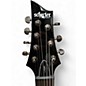 Used Schecter Guitar Research Omen 7 Left Handed Black Solid Body Electric Guitar