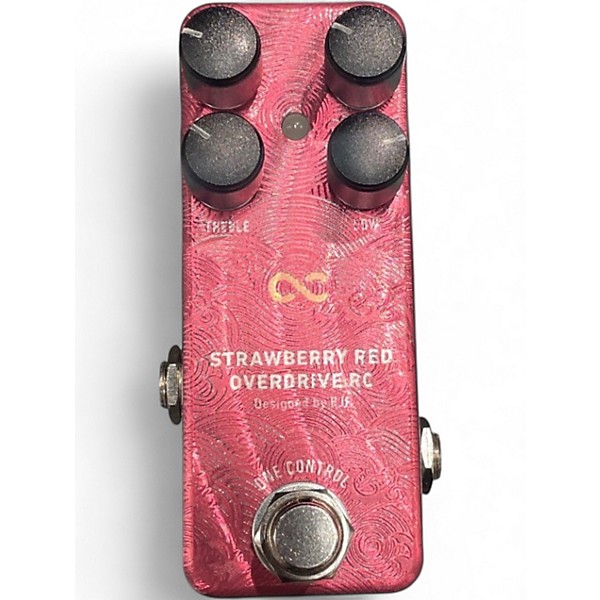 Used One Control STRAWBERRY RED OVERDRIVE RC Effect Pedal