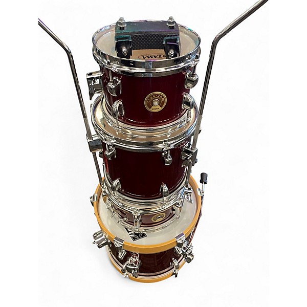 Used TAMA 4 Piece club jam flyer candy apple mist Drum Kit
