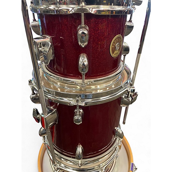Used TAMA 4 Piece club jam flyer candy apple mist Drum Kit