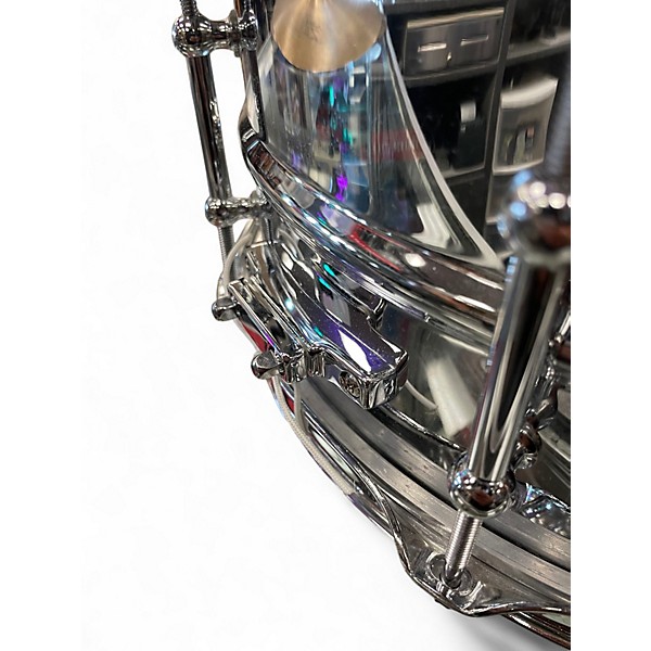 Used Ludwig 6.5X14 Supralite Snare silver Drum