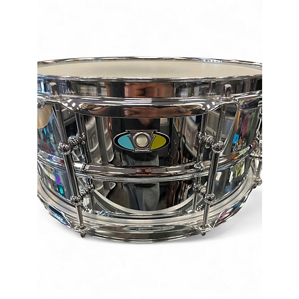 Used Ludwig 6.5X14 Supralite Snare silver Drum