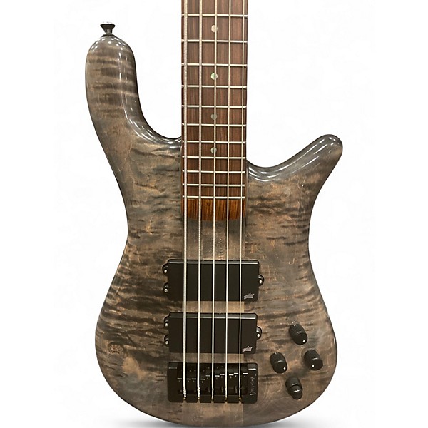 Used Spector NS5 USA 5 String Faded black Electric Bass Guitar