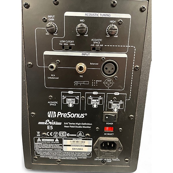 Used PreSonus Eris E5 PAIR Powered Monitor