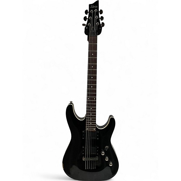 Used Schecter Guitar Research C1 Standard Black Solid Body Electric Guitar