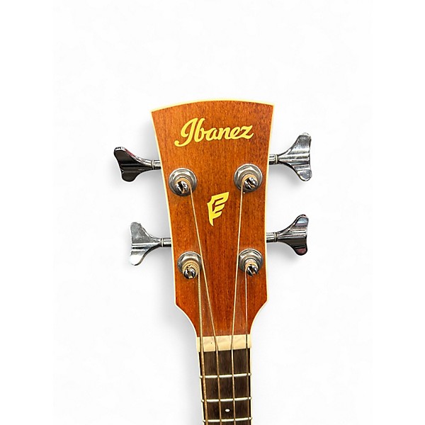 Used Ibanez PNB12E-OPN Open Pore Natural Acoustic Bass Guitar