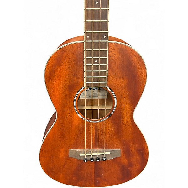 Used Ibanez PNB12E-OPN Open Pore Natural Acoustic Bass Guitar