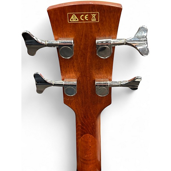 Used Ibanez PNB12E-OPN Open Pore Natural Acoustic Bass Guitar