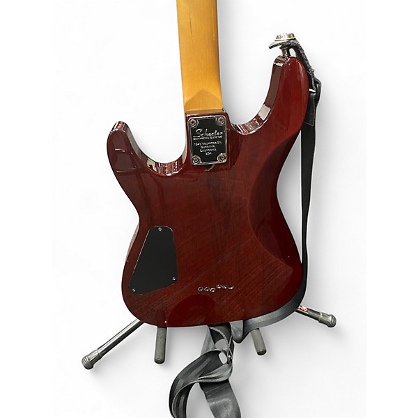 Used Schecter Guitar Research Gryphon Limited Edition Trans Crimson Red Solid Body Electric Guitar