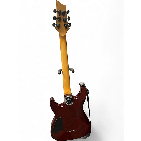 Used Schecter Guitar Research Gryphon Limited Edition Trans Crimson Red Solid Body Electric Guitar