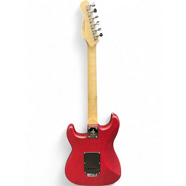 Used Donner STANDARD SERIES STRAT Red Solid Body Electric Guitar