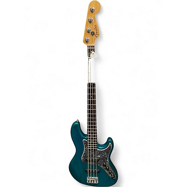 Used Fender American Deluxe Jazz Bass TEAL Electric Bass Guitar