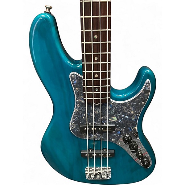 Used Fender American Deluxe Jazz Bass TEAL Electric Bass Guitar