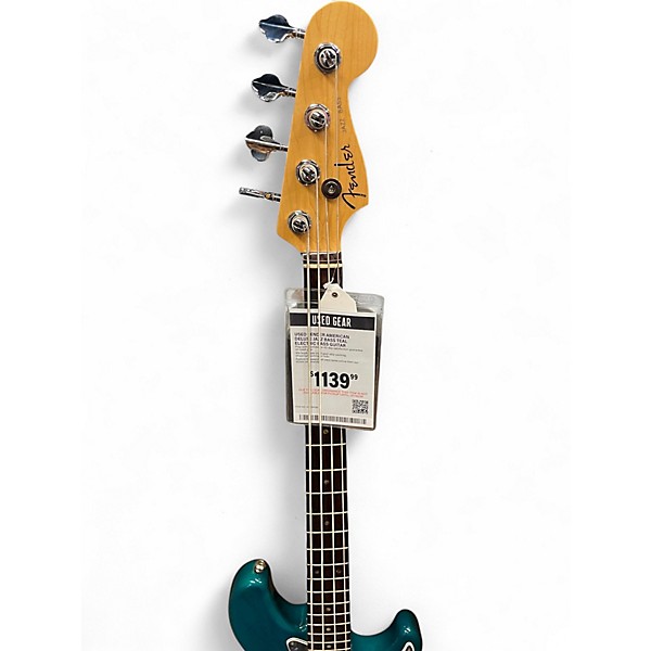 Used Fender American Deluxe Jazz Bass TEAL Electric Bass Guitar