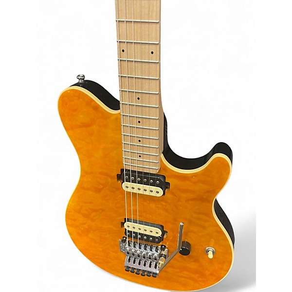 Used Sterling by Music Man AX40 Gold Solid Body Electric Guitar