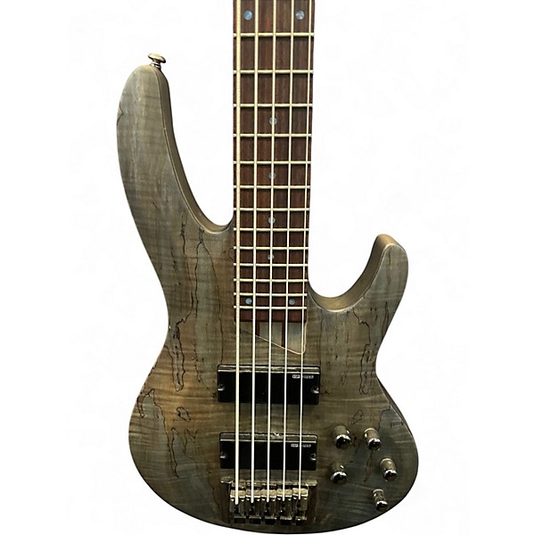 Used ESP LTD B-205 Trans Gray Electric Bass Guitar