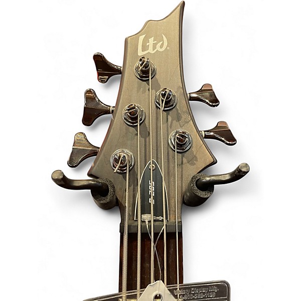 Used ESP LTD B-205 Trans Gray Electric Bass Guitar