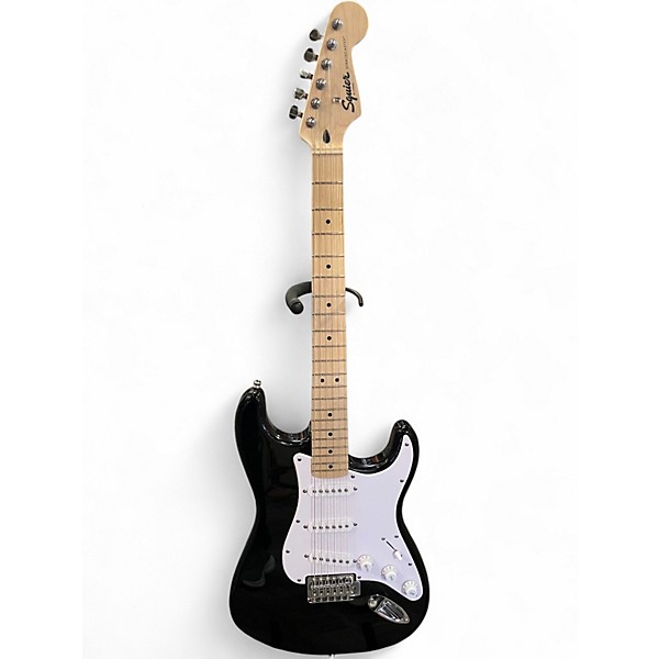 Used 2025 Squier Affinity Stratocaster Black Solid Body Electric Guitar
