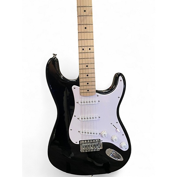 Used 2025 Squier Affinity Stratocaster Black Solid Body Electric Guitar