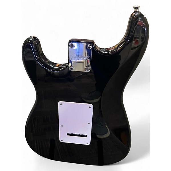 Used 2025 Squier Affinity Stratocaster Black Solid Body Electric Guitar