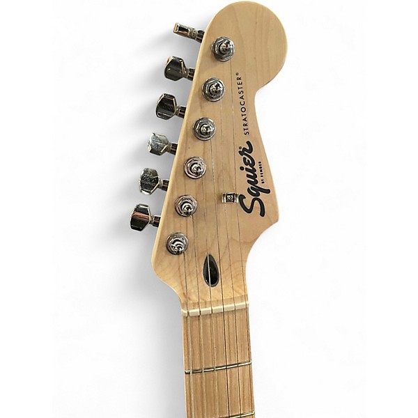 Used 2025 Squier Affinity Stratocaster Black Solid Body Electric Guitar