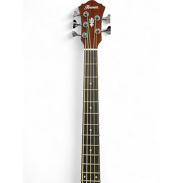 Used Ibanez AEB105E ELEC/ACOUS Natural Acoustic Bass Guitar