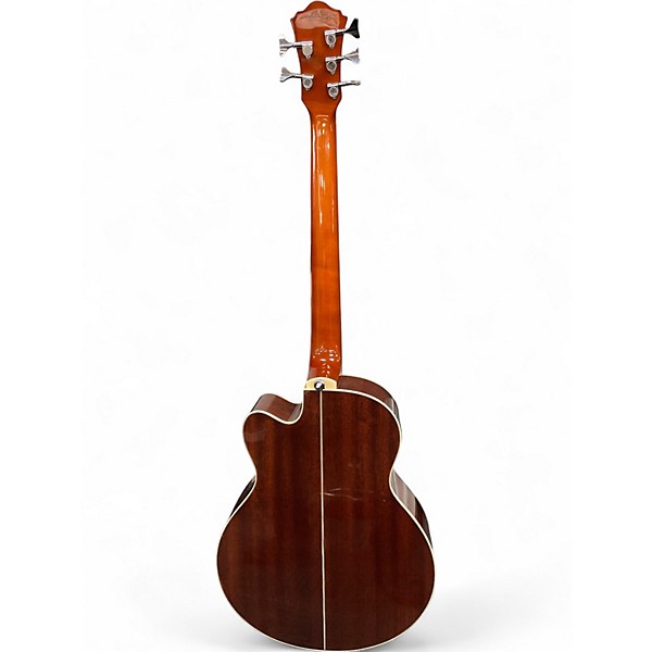 Used Ibanez AEB105E ELEC/ACOUS Natural Acoustic Bass Guitar