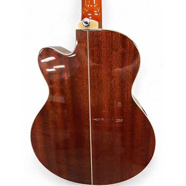 Used Ibanez AEB105E ELEC/ACOUS Natural Acoustic Bass Guitar