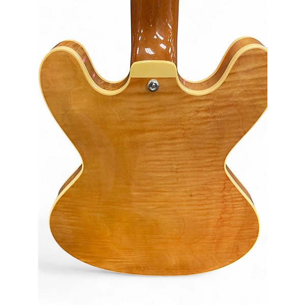 Used Heritage ed roman blues deluxe Antique Natural Hollow Body Electric Guitar