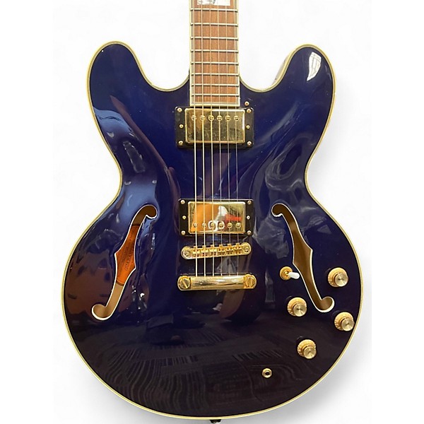 Used Epiphone Sheraton II Blue Hollow Body Electric Guitar