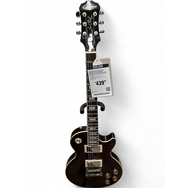 Used Epiphone Les Paul Tribute Plus Wine Red Solid Body Electric Guitar