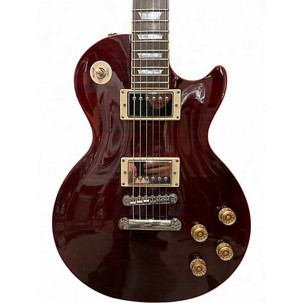 Used Epiphone Les Paul Tribute Plus Wine Red Solid Body Electric Guitar