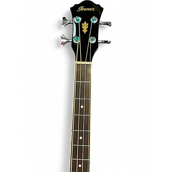 Used Ibanez AEB5E Black Acoustic Bass Guitar